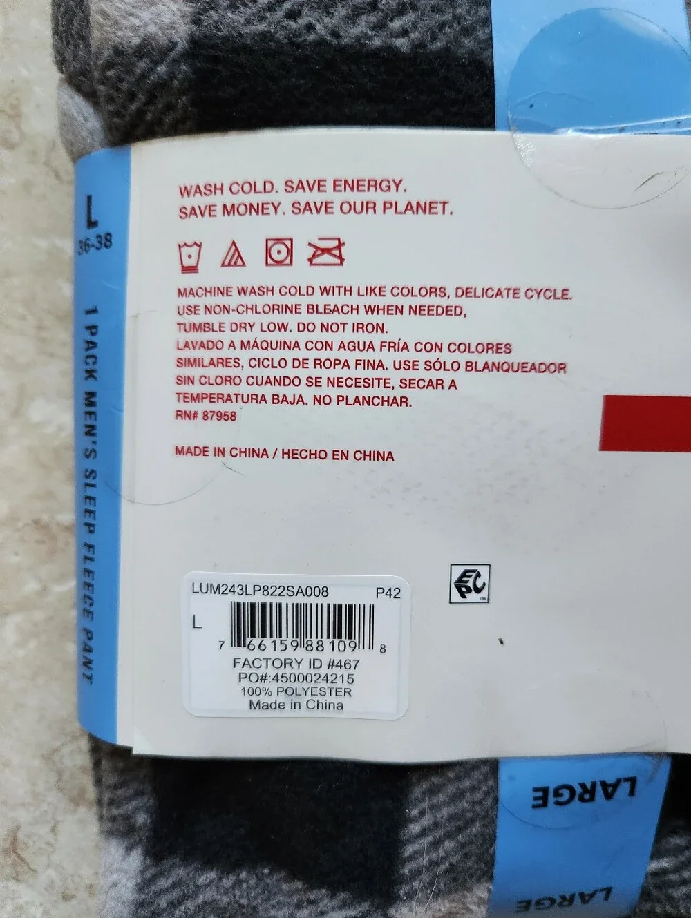 NWT Lucky Brand Mens Cloud Soft Fleece Sleep Pants Large Lot 2 Buffalo Plaid